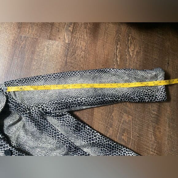 DENNIS BASSO faux fur coat GLAM fancy animal print snakeskin soft warm sz S - Picture 7 of 11